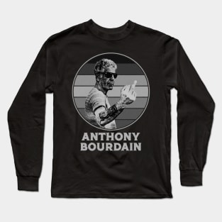 Anthony Bourdain retro Long Sleeve T-Shirt